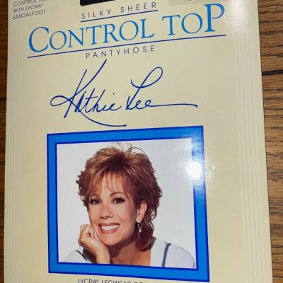 Kathie Lee Silky Sheer CONTROL TOP Pantyhose - Navy - Size Medium Tall - New